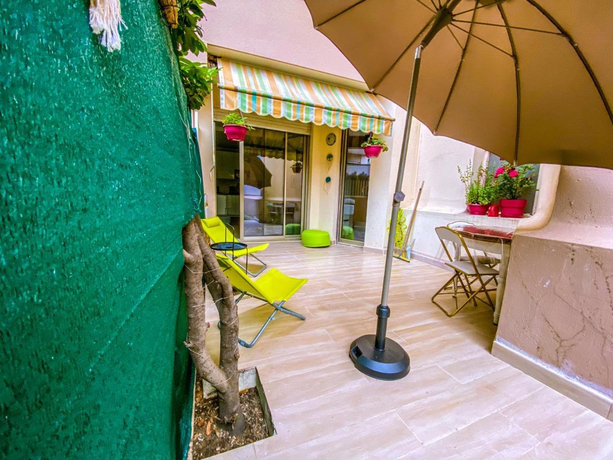 50M Plage / 200M Hippodrome 2 Pieces Jardin Garage Cagnes-sur-Mer Exteriör bild